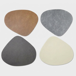 Teardrop Faux Leather Placemat for Easy Cleanup