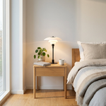 Geometric Wire Table Lamp for Cozy Ambience