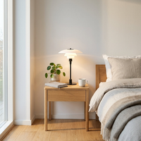 Geometric Wire Table Lamp for Cozy Ambience