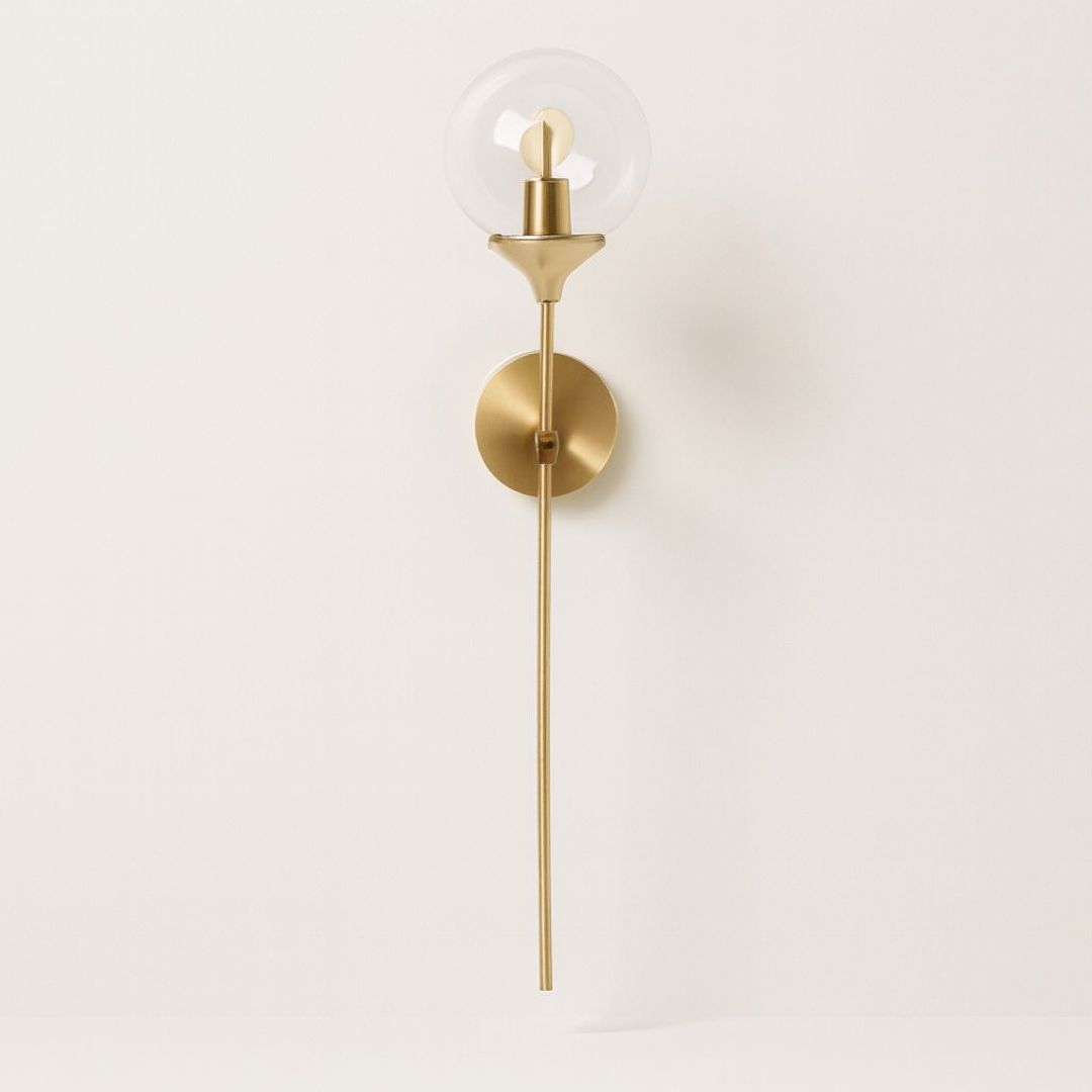 Glass Globe Wall Sconce for a Warm Glow
