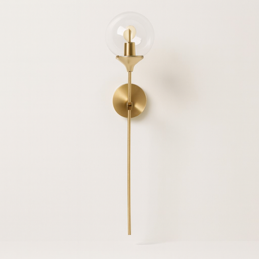 Glass Globe Wall Sconce for a Warm Glow