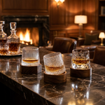 Spinning Whiskey Glasses for Engaging Pours