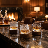 Spinning Whiskey Glasses for Engaging Pours
