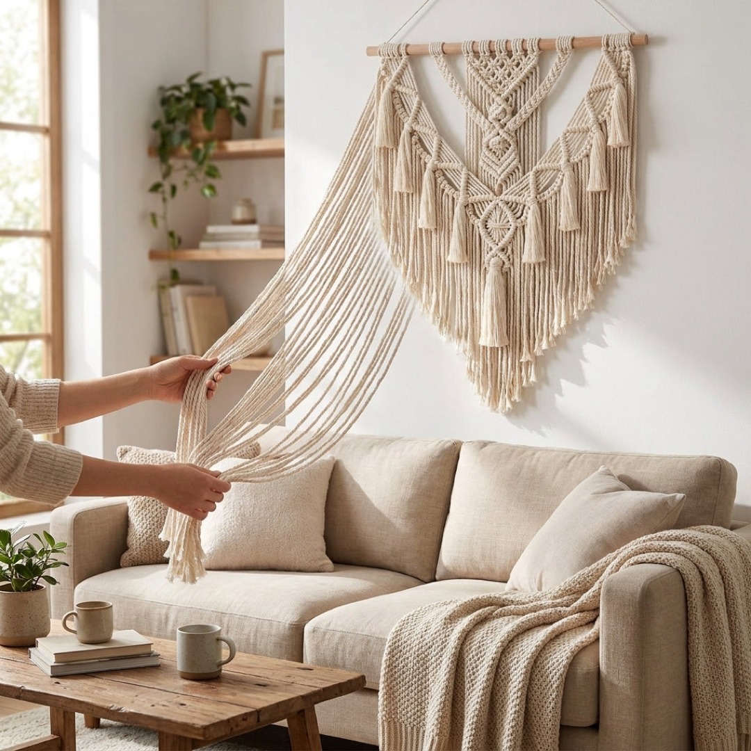 Macrame Wall Tapestry for Warm, Textured Spaces