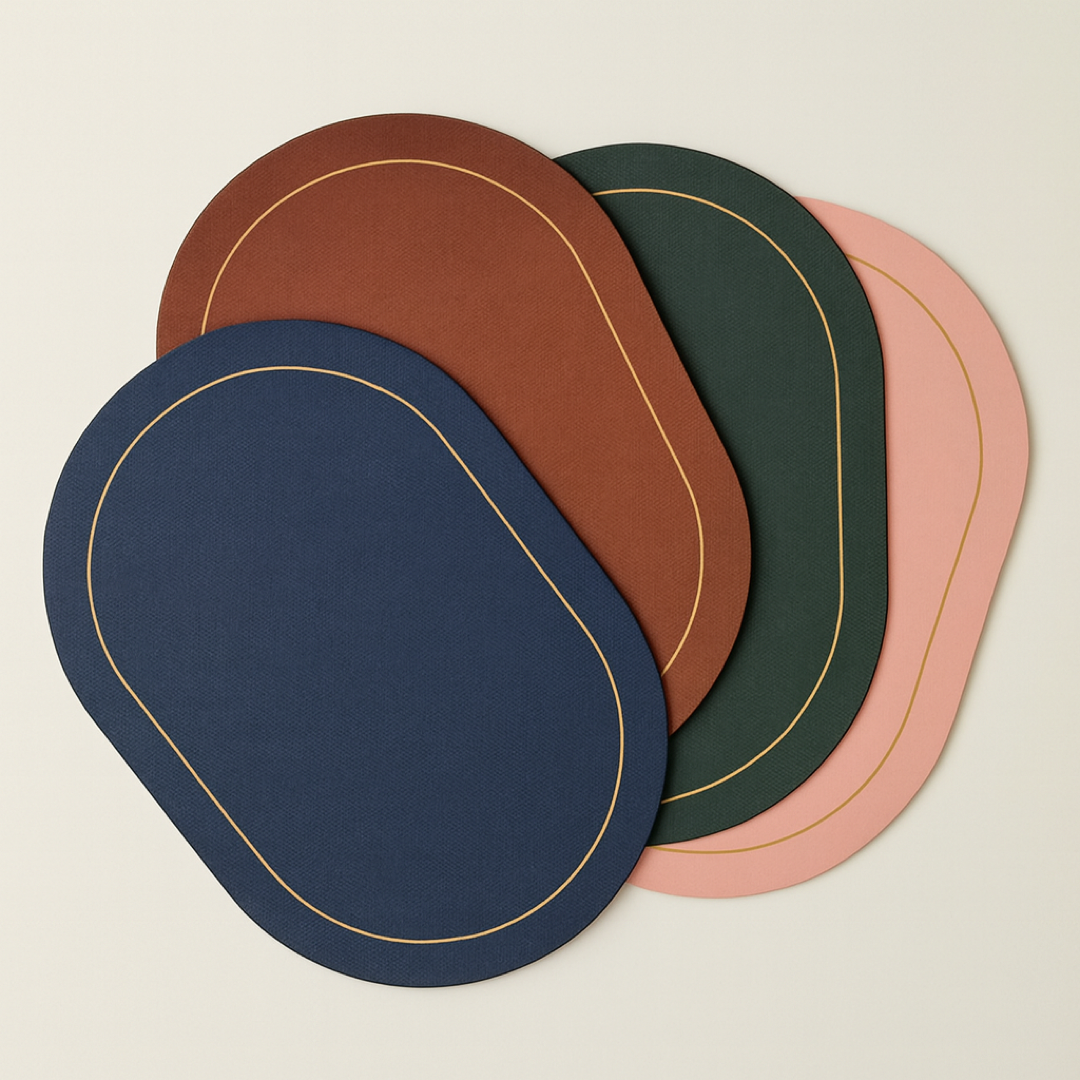 Faux Leather Placemats for Easy Table Protection