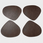 Teardrop Faux Leather Placemat for Easy Cleanup