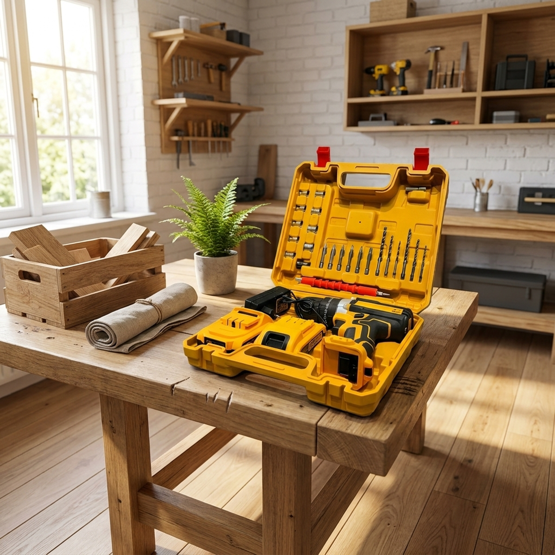 48V Cordless Drill Set for Easy Home Repairs
