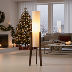 Walnut Floor Lamp for Adjustable Ambience