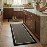 Ribbed Kitchen Mat Set for Safer Footing