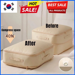 Self-Compressing Storage Bag for Clutter-Free Closets