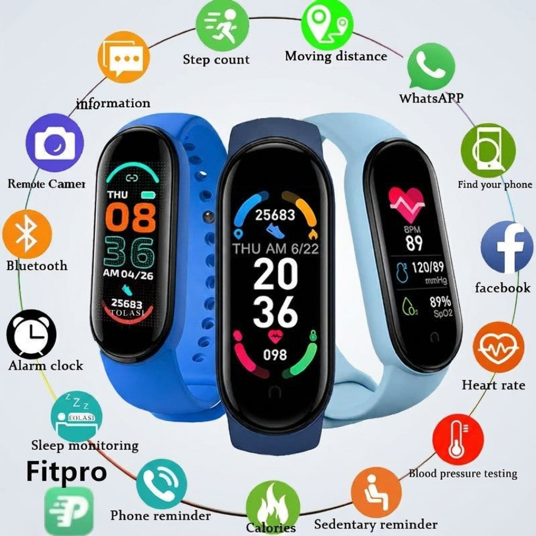 M6 Fitness Tracker for Daily Health Insights