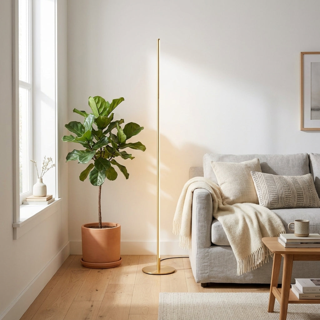 Adjustable LED Floor Lamp for Cozy Lighting