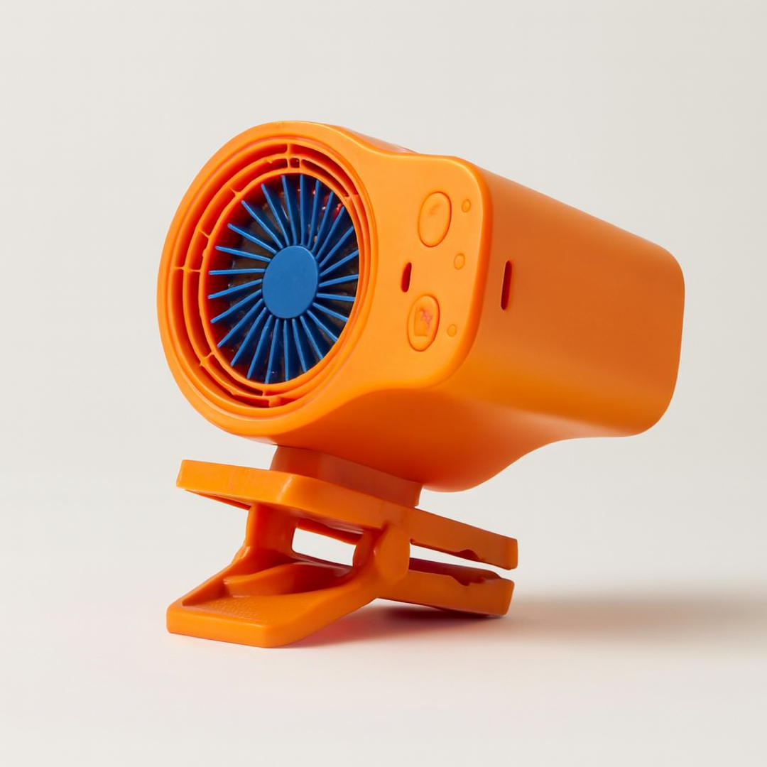 LED Personal Fan for Hands-Free Travel Cooling
