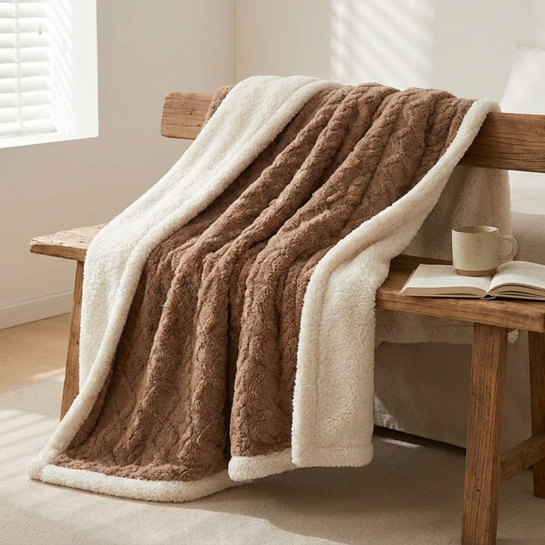 Lambswool Snuggle Blanket for Cozy Nights