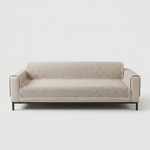 Cotton-Linen Sofa Throw for Stay-Put Protection