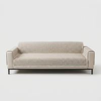 Cotton-Linen Sofa Throw for Stay-Put Protection