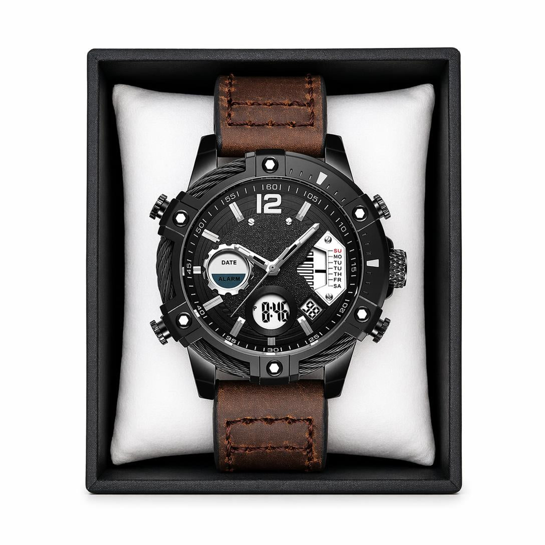 Analog-Digital Sports Watch for Everyday Reliability