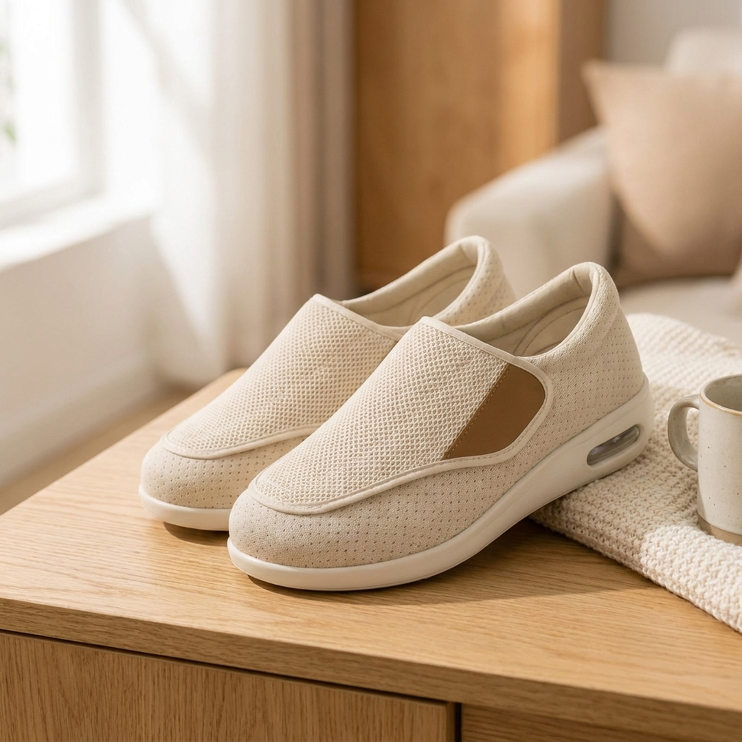 Memory Foam Wide Shoes for Pressure Relief