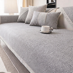 Cotton-Linen Sofa Cover That Stays Put