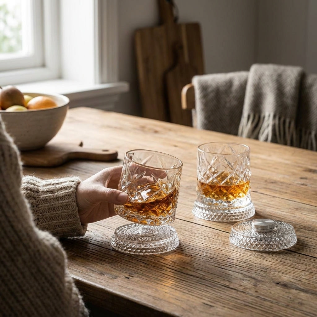 Spinning Tasting Glass for Richer Aromas