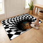 Clown Vortex Doormat With Non-Slip Grip