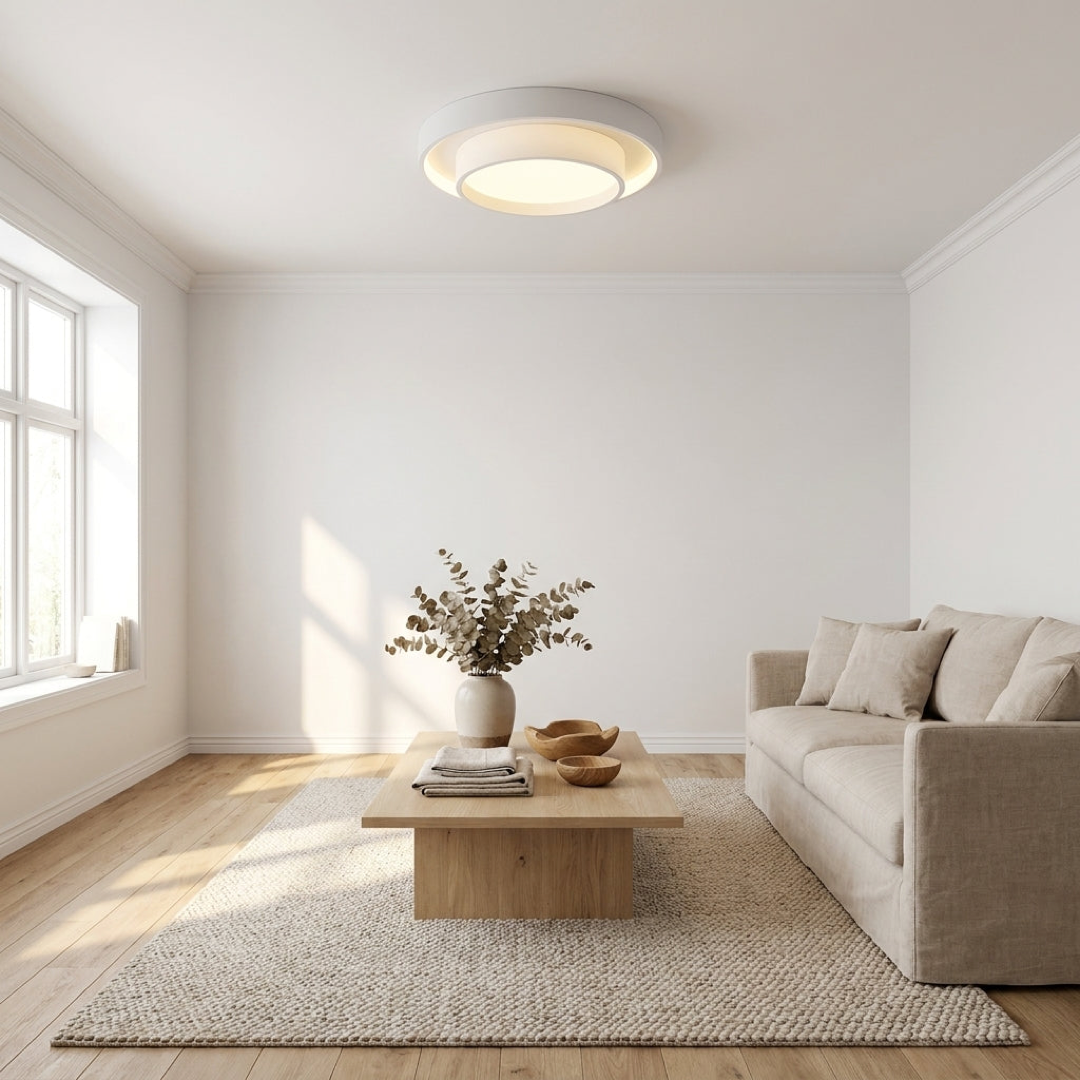 Double Ring LED Ceiling Light – Adjustable Ambiance