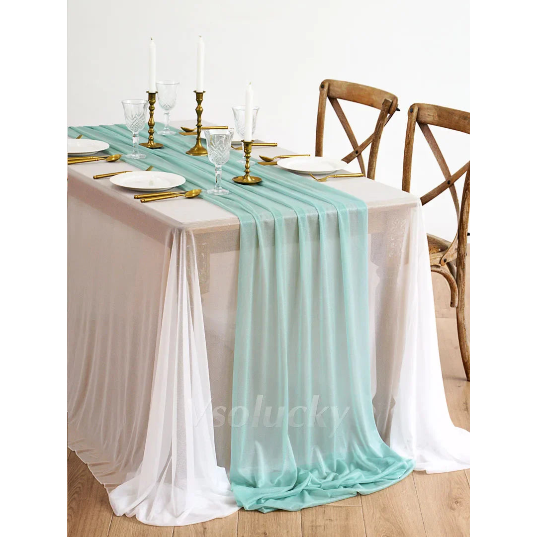 Sheer Table Runner for Effortless Event Styling