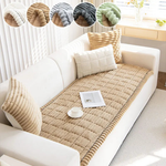 Plush Sofa Cover for Cozy, Slip-Free Protection