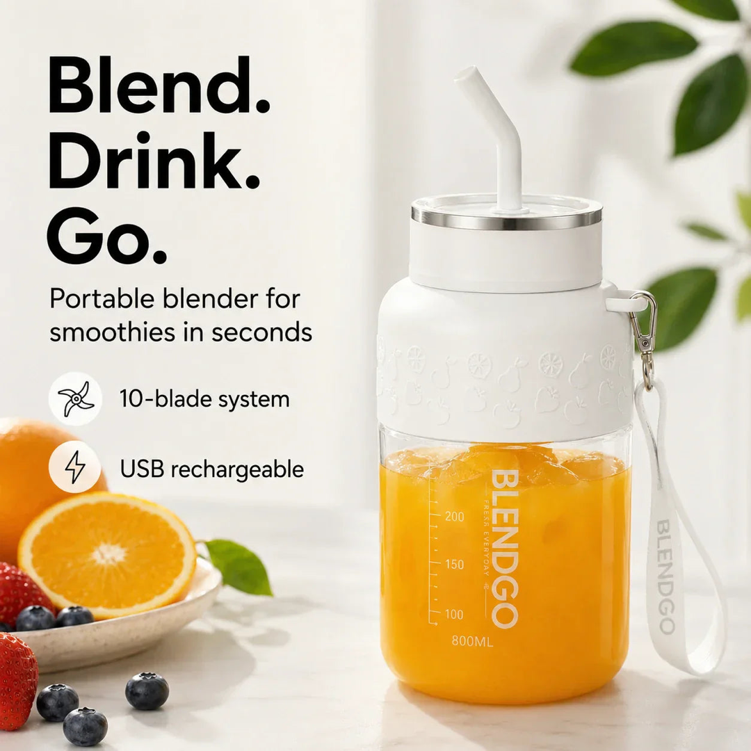 Cordless Travel Blender for Smooth Drinks Anywhere