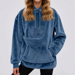 Pet Pocket Fleece Hoodie for Cozy Carrying