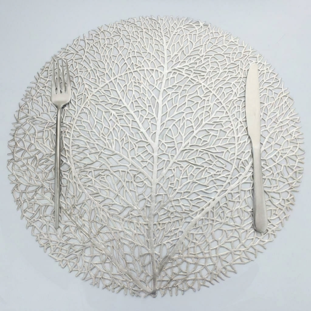 Leaf Placemats Set for Stylish Table Protection