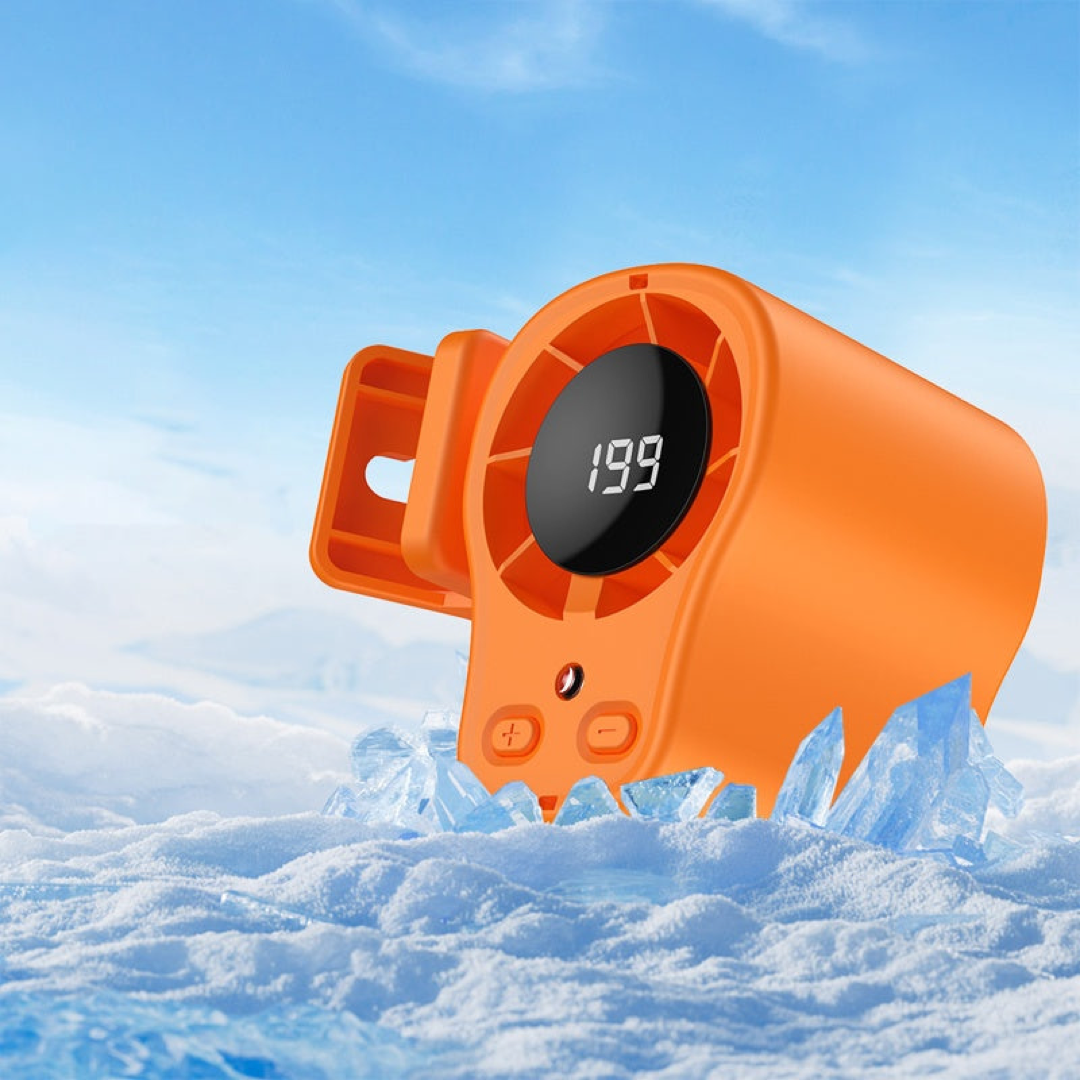 LED Personal Fan for Hands-Free Travel Cooling