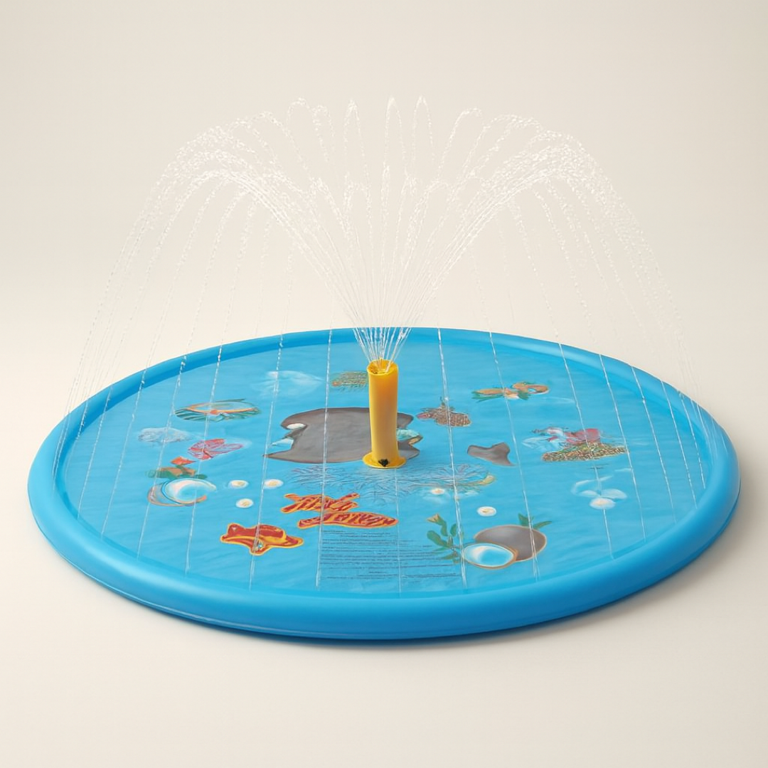 Backyard Sprinkler Play Mat for Cool Summer Fun