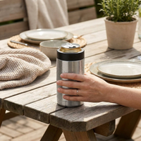 Stainless Steel Can Cooler Keeps Drinks Colder