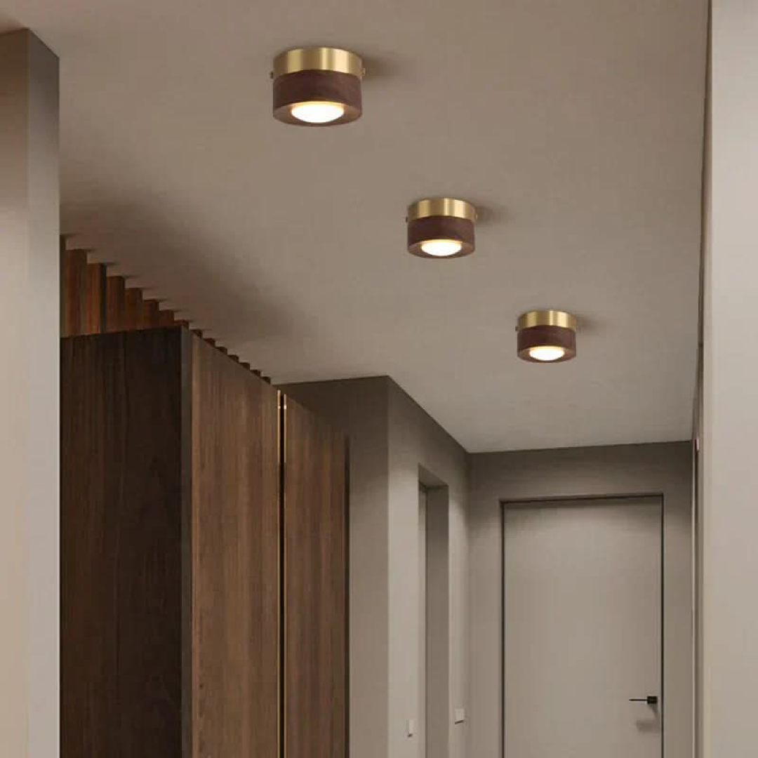 Walnut Accent Light for a Warm, Efficient Glow