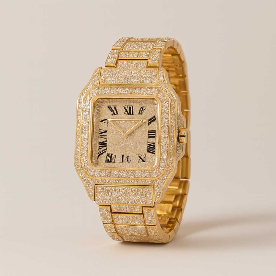 Square Rhinestone Watch for Day-to-Night Style