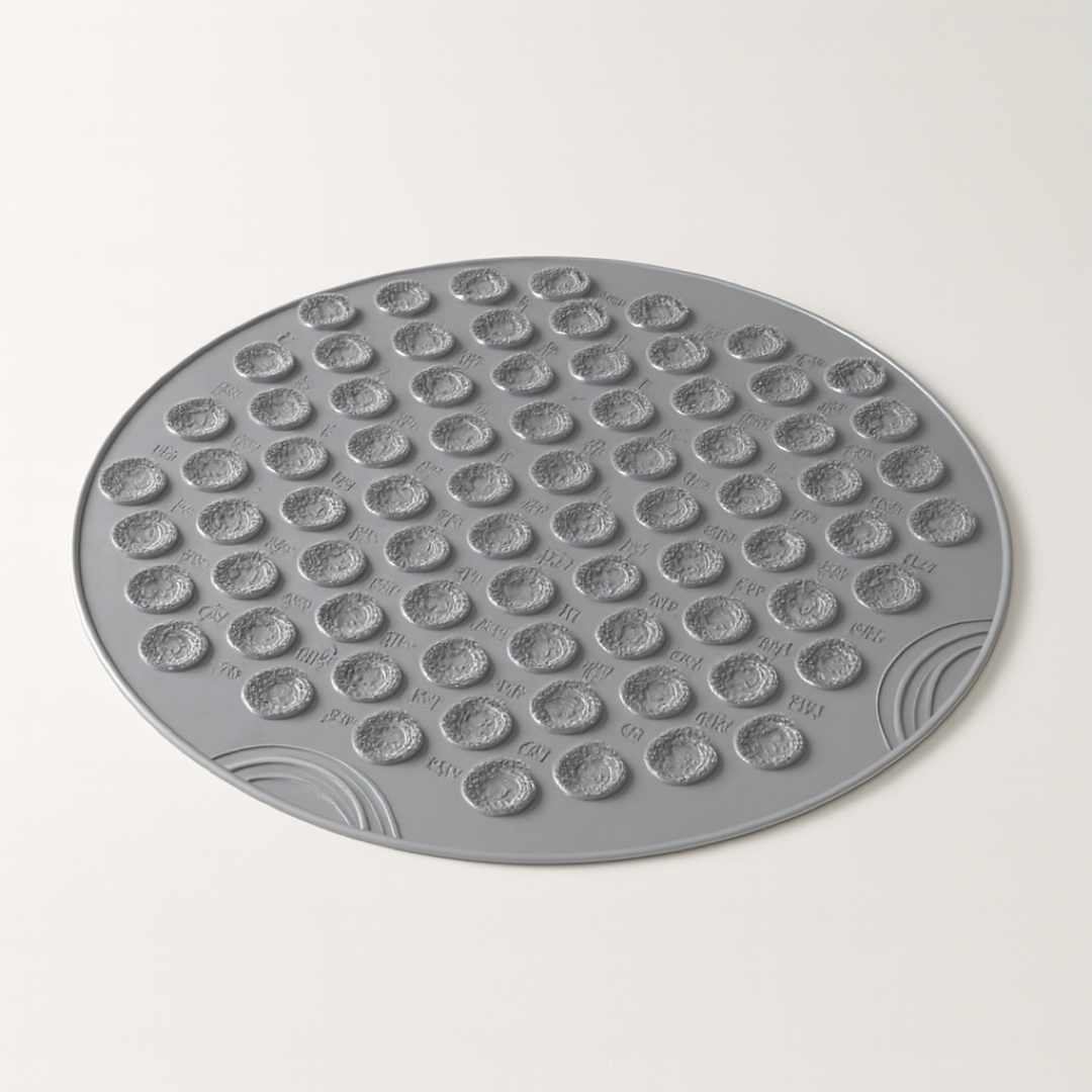Round Non-Slip Bath Mat with Suction Cups