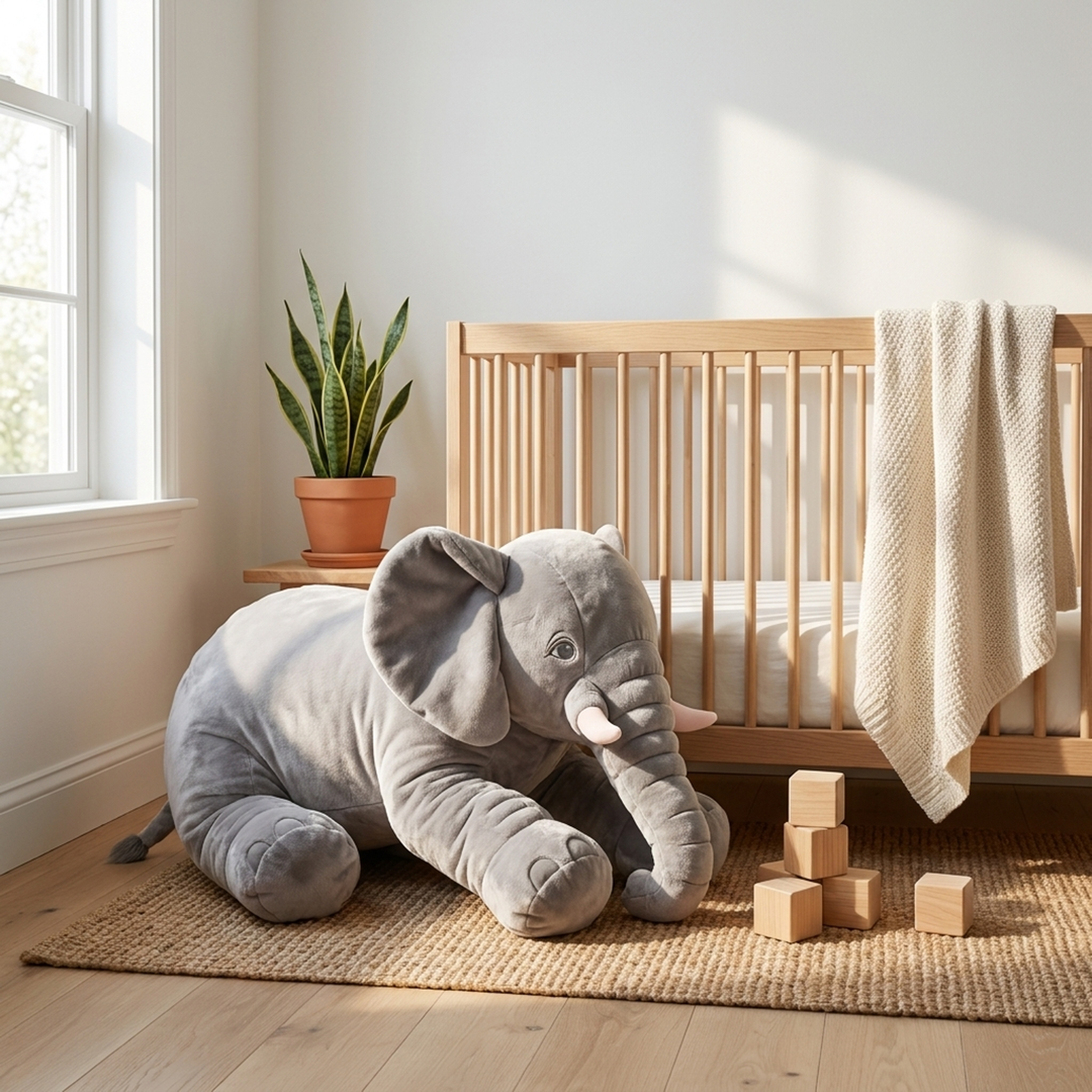 Soft Elephant Companion for Restful Moments