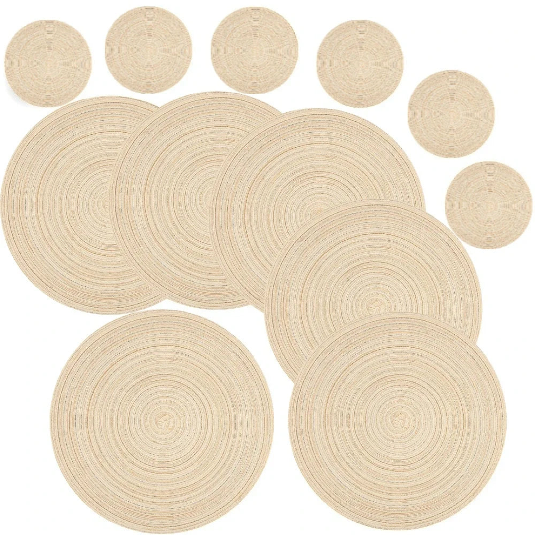 Ramie Table Mats for Heat and Spill Protection