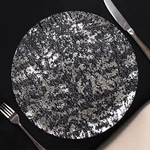Shimmering Foil Placemats for Effortless Cleanup