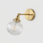 Prismatic Orb Wall Sconce for a Warm Glow