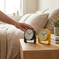 Compact Metal Alarm Clock for Quiet Focus