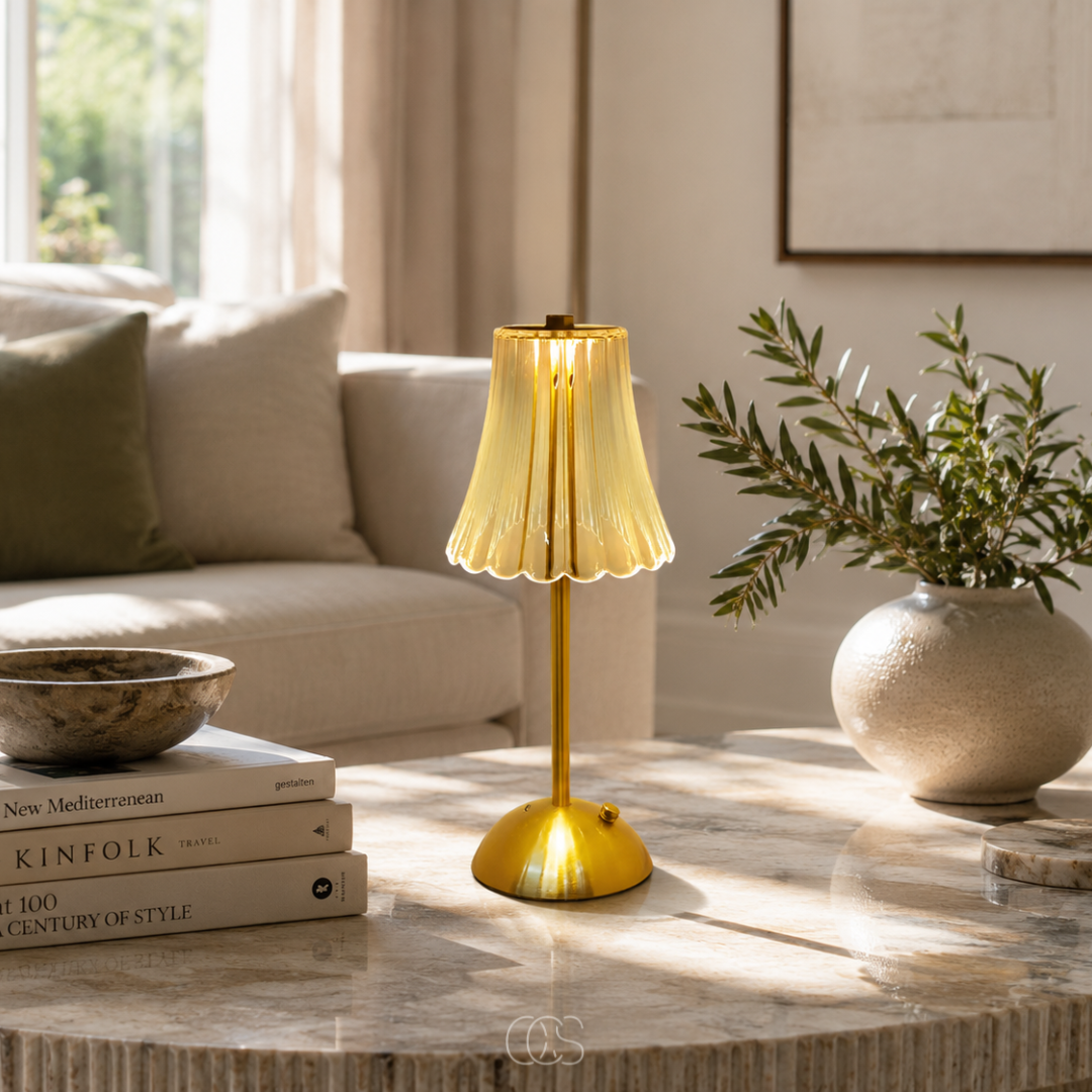 Cordless Crystal Table Lamp for Effortless Ambiance