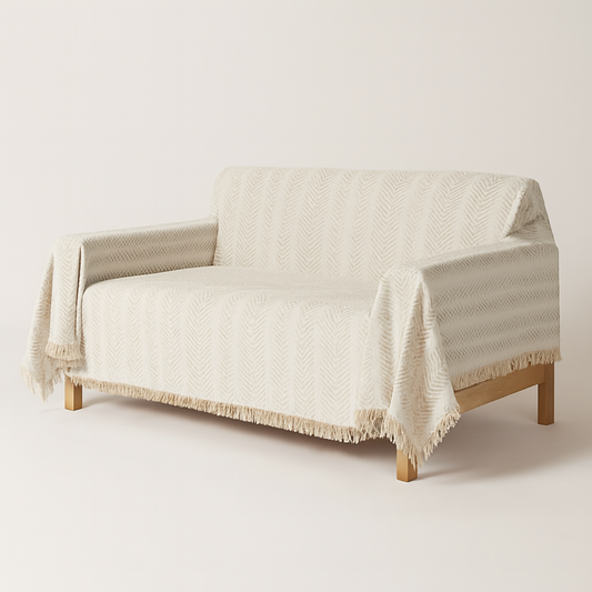 Textured Chenille Sofa Cover – Everyday Protection