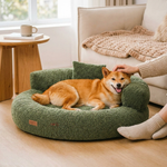 Bolster Donut Cuddler Dog Bed with Washable Cover