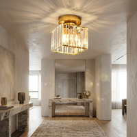 Crystal Ceiling Light – Open, Elegant Illumination