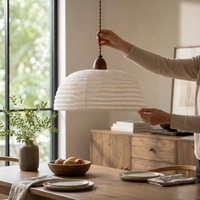 Wood & Linen Pendant Light for a Cozy Glow