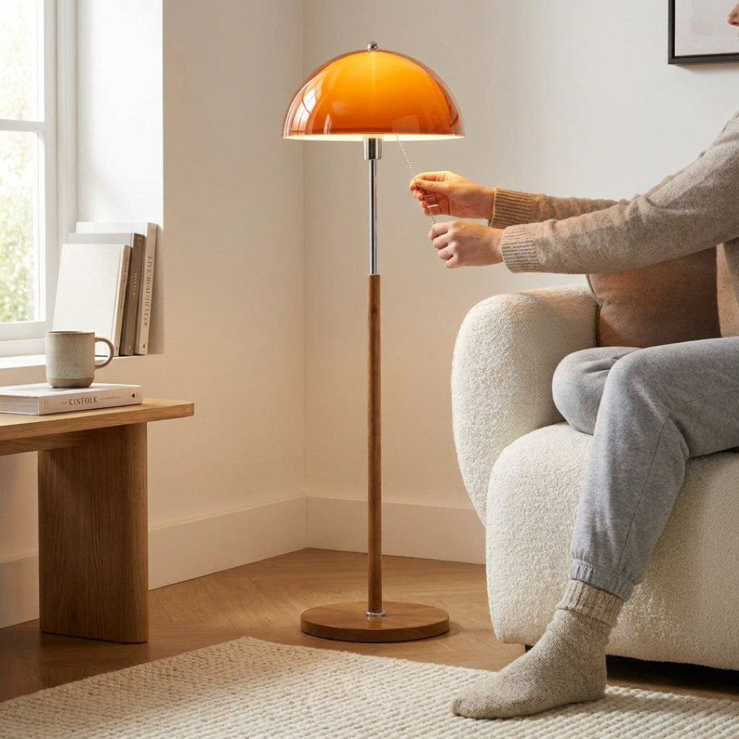 Mushroom Floor Lamp for Warm Ambient Light
