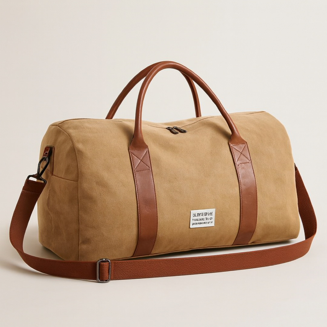 Washed Canvas Duffel for Effortless Packing