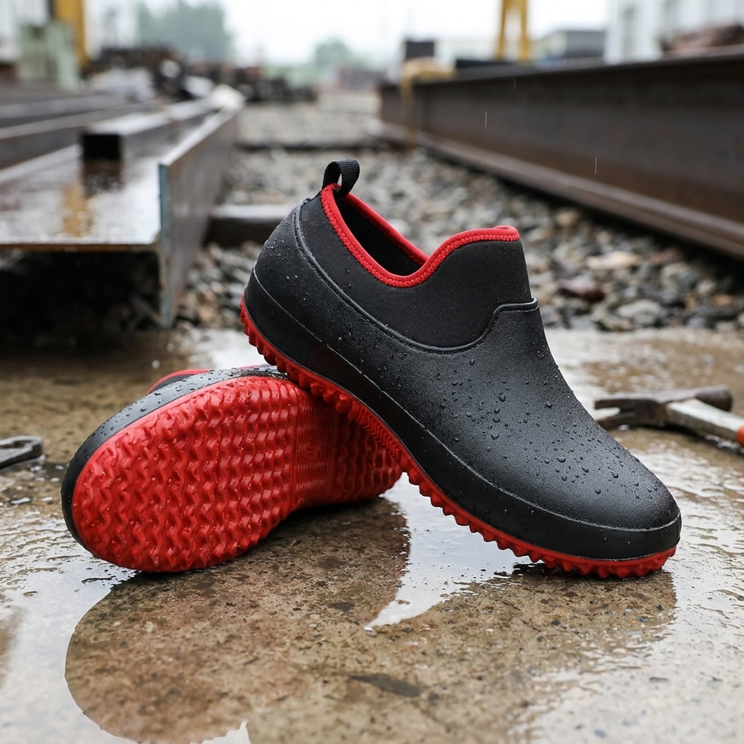 All-Weather Work Shoes With Steady Traction